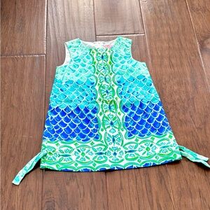 Lilly Pulitzer Girls Perla Scale Mermaid Shift Dress
